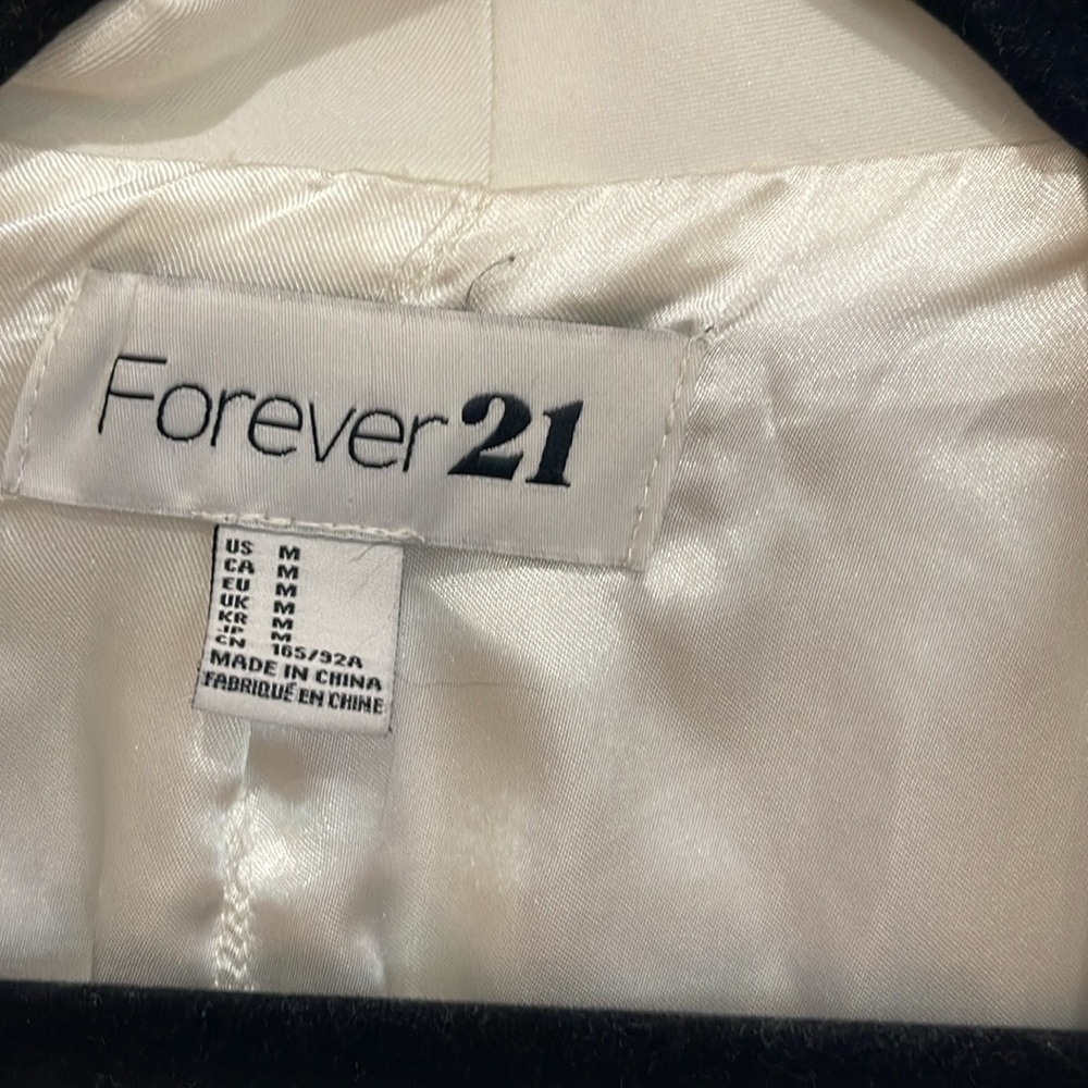Forever 21 Women's Ivory Blazer M - Picture 3 of 5
